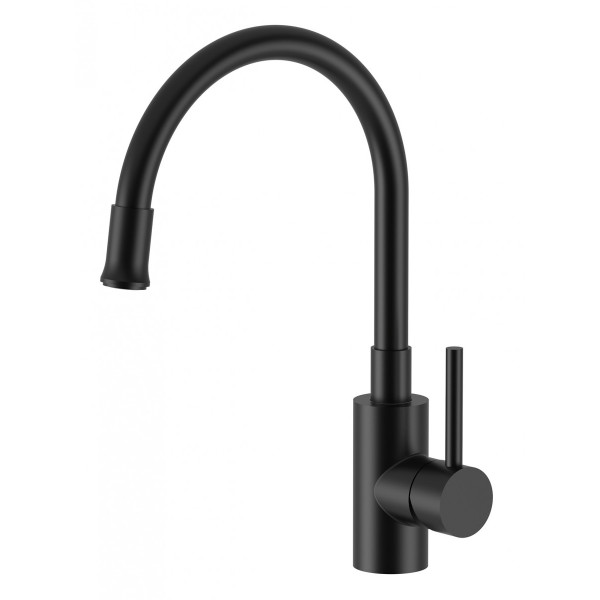 Смеситель для кухни Santek Риф с гибким изливом черный (WH5A44025N001) Смеситель для кухни Santek Риф с гибким изливом черный (WH5A44025N001)