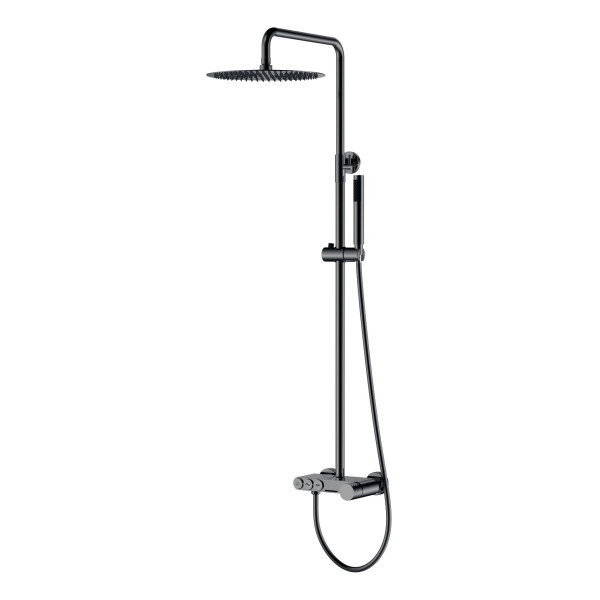 Душевая система Stick Shine gun metal diamond SGM графит глянец (128-SGM)