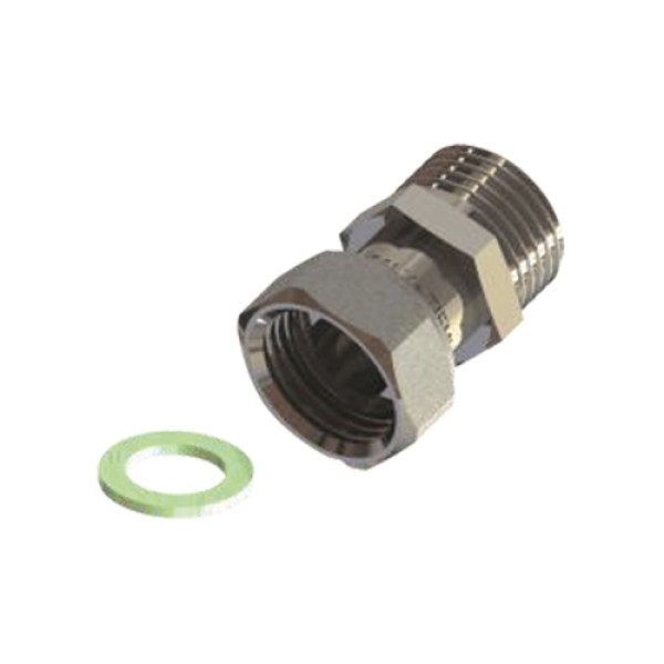 Переход с накидной гайкой 3/4" ВН Tiemme (никель) (1500893 / 1525N)