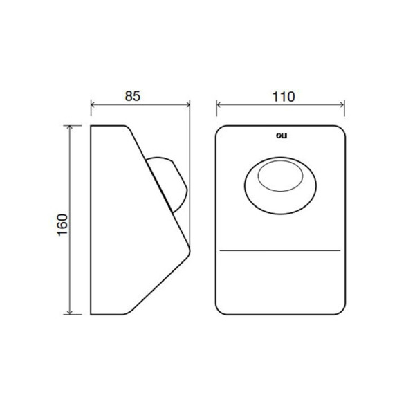 Клавиша смывная Oli хром (605301)
