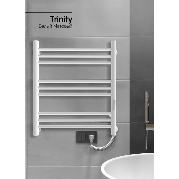 Полотенцесушитель электрический INDIGO Line Trinity 532*600 белый матовый (LСLTE60-50WMR)