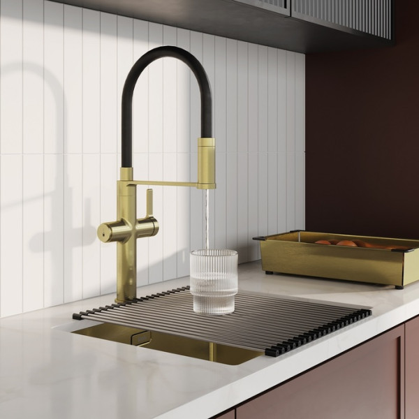 Смеситель для кухни Iddis Ikon С фильтром для питьевой воды золотой (IKNMGFFi05)