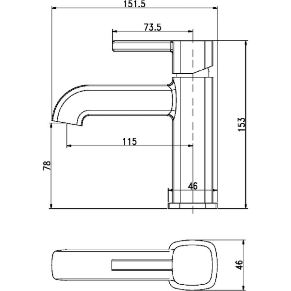 Смеситель для раковины Aquanet Minima хром (AF130-10C) Смеситель для раковины Aquanet Minima хром (AF130-10C)