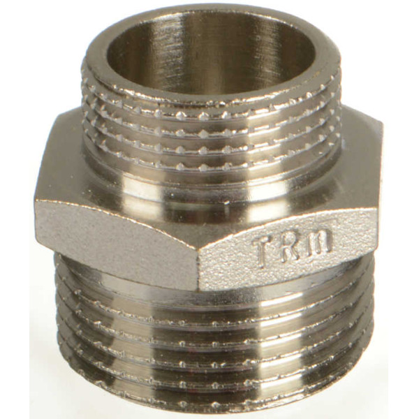 Ниппель переходной 3/4"х1" TeRma (никель) (06013) Ниппель переходной 3/4"х1" TeRma (никель) (06013)