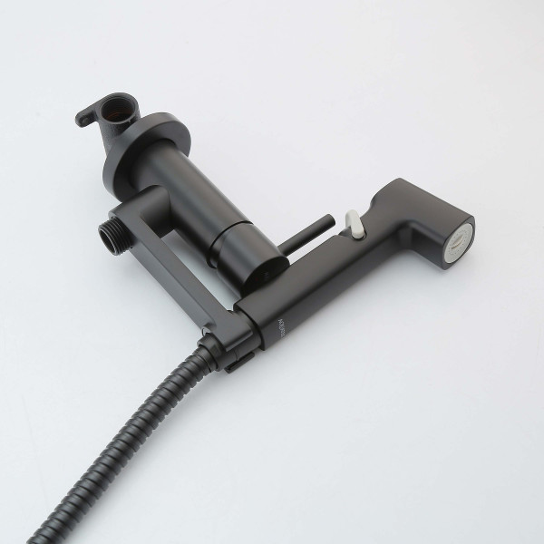 Смеситель с гигиеническим душем Aquatek Ника черный матовый (AQ1819MB)