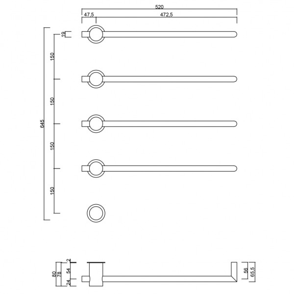 Полотенцесушитель электрический Abber Charme 520x645 белый матовый (AH4004MW) Полотенцесушитель электрический Abber Charme 520x645 белый матовый (AH4004MW)