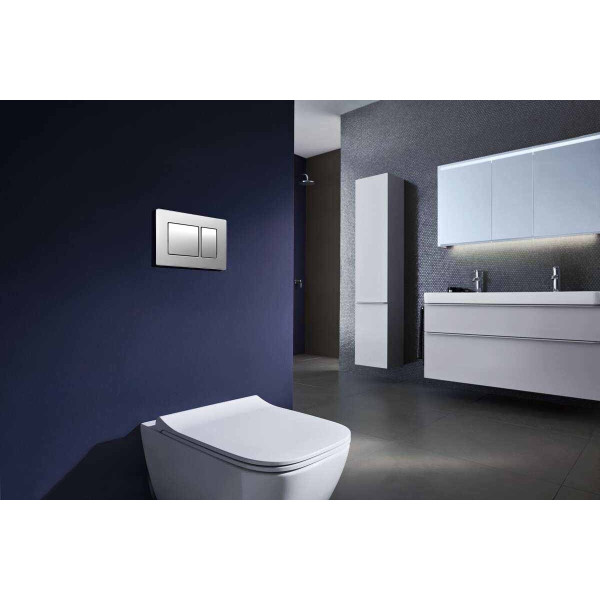 Клавиша смывная для инсталляции Azario двойная, хром матовый (AZ-8200-0030) Клавиша смывная для инсталляции Azario двойная, хром матовый (AZ-8200-0030)