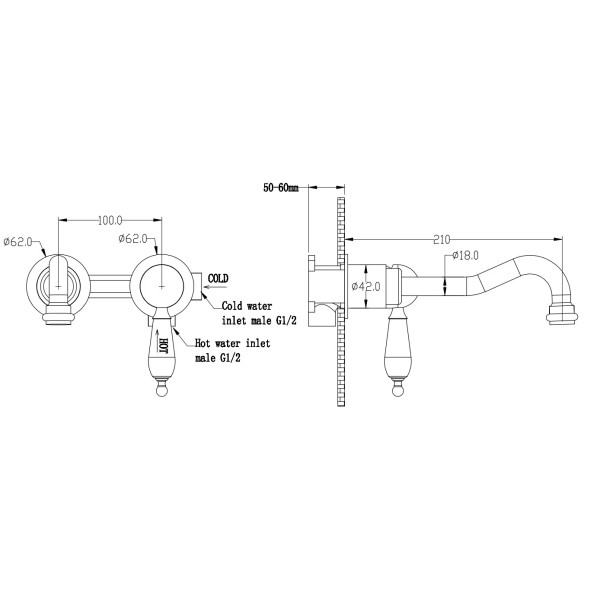 Смеситель для раковины Boheme Tradizionale Cromo хром (267-BLC)