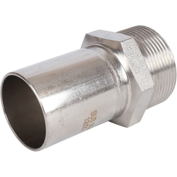 Вставка резьбовая 42х1 1/2"Н Rommer из нержавеющей стали (пресс) (RSS-0024-042112) Вставка резьбовая 42х1 1/2"Н Rommer из нержавеющей стали (пресс) (RSS-0024-042112)