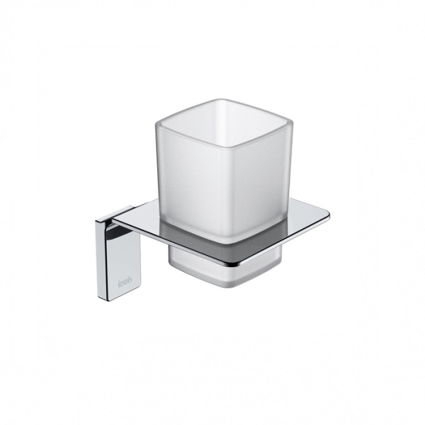 Подстаканник одинарный матовое стекло сплав металлов Slide хром Iddis (SLISCG1i45)