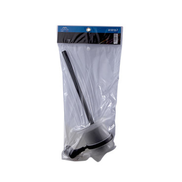 Ершик Fashun для унитаза со стеклян. матов. Стакан Fashun ом цинк. сплав +SUS201 чёрный (A1810-7)