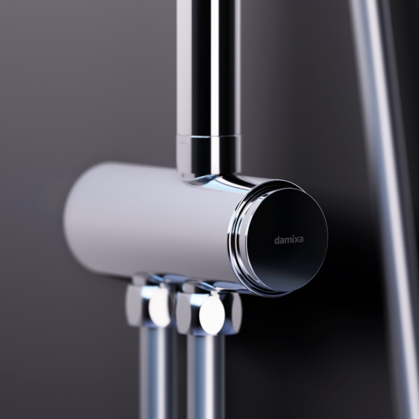 Душевой гарнитур Damixa Scandinavian Pure верх.душ 250 мм, ручн.душ 1 ф, штанга 1050-1450, хром (936000000)
