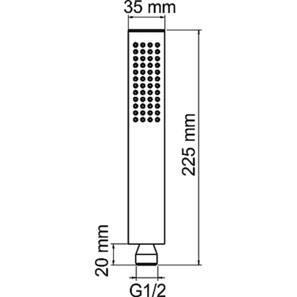 Смеситель для ванны и душа WasserKRAFT Wiese оружейная сталь (8401)