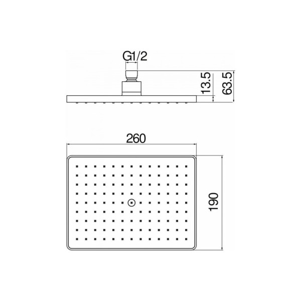Верхний душ Nobili хром (AD139/123CR) Верхний душ Nobili хром (AD139/123CR)