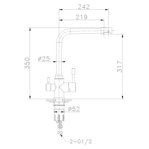 Смеситель для кухни Lemark Expert (LM5060S)