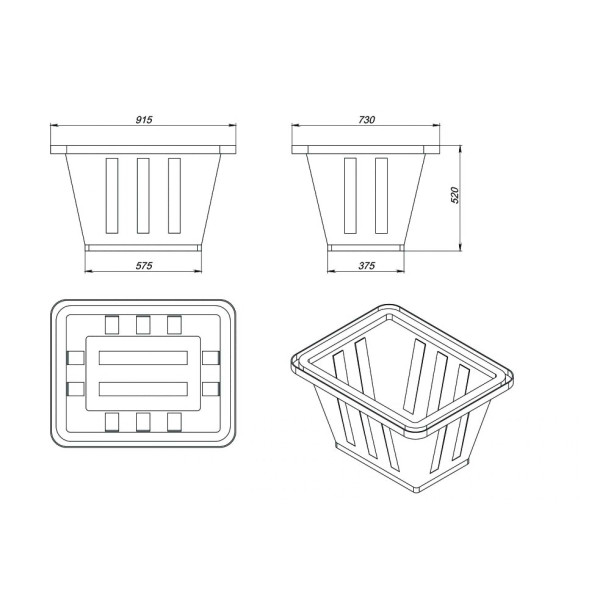 Ванна ЭкоПром K 200 л. синяя (132.0200.601.0) Ванна ЭкоПром K 200 л. синяя (132.0200.601.0)
