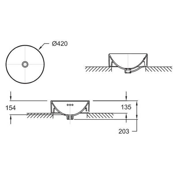 Раковина накладная Jacob Delafon Vox 42x42 черная (E14800-7) Раковина накладная Jacob Delafon Vox 42x42 черная (E14800-7)
