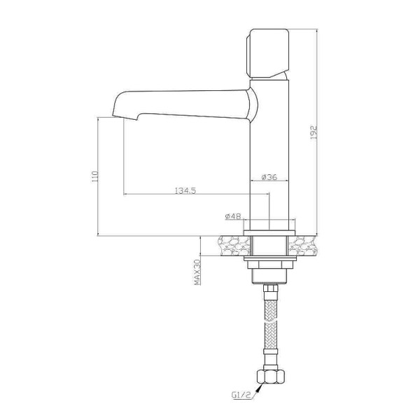 Смеситель для раковины Belbagno Uno черный (UNO-LVM-NERO) Смеситель для раковины Belbagno Uno черный (UNO-LVM-NERO)