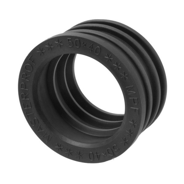 Манжета резиновая MasterProf удлиненная 50x40 мм. для канализации (черная, тэп) (ИС.131815) Манжета резиновая MasterProf удлиненная 50x40 мм. для канализации (черная, тэп) (ИС.131815)