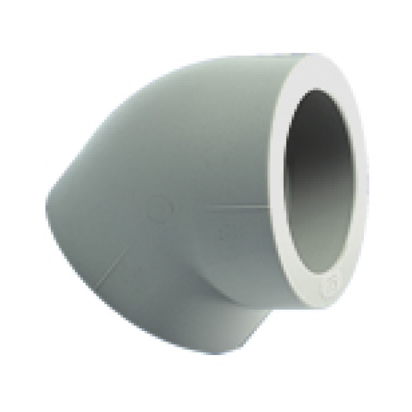 Угольник PP-R Heisskraft 50 мм. 45 гр. (2012050)