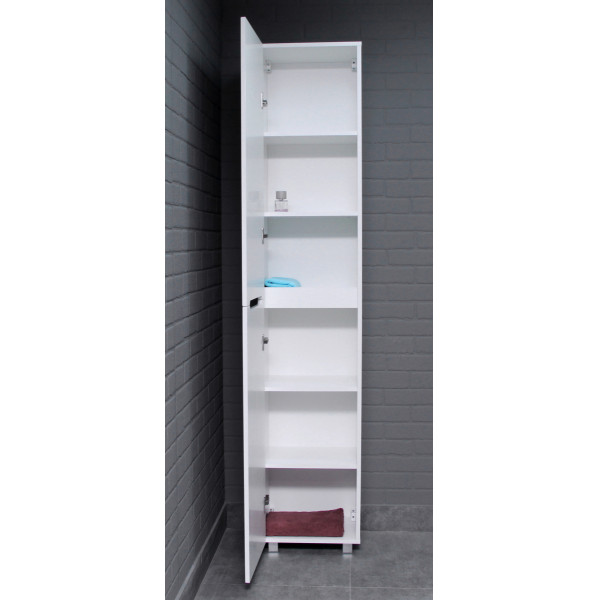 Пенал напольный 40 Аура универсальный без ящика Айсберг Домино (DA2505P)