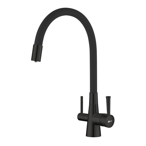 Смеситель для кухни lemark Comfort черный с подключением к фильтру (LM3075BL) Смеситель для кухни lemark Comfort черный с подключением к фильтру (LM3075BL)