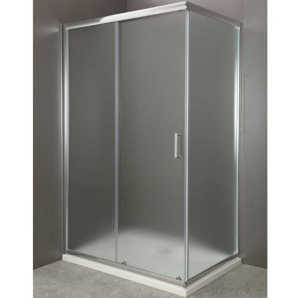 Душевой уголок Belbagno Uno 110x80x185 стекло матовое, профиль хром (UNO-AH-1-110/80-M-Cr)