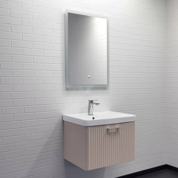 Тумба подвесная с раковиной Comforty Ангара 600x470x460 дуб латте (00-00021034)