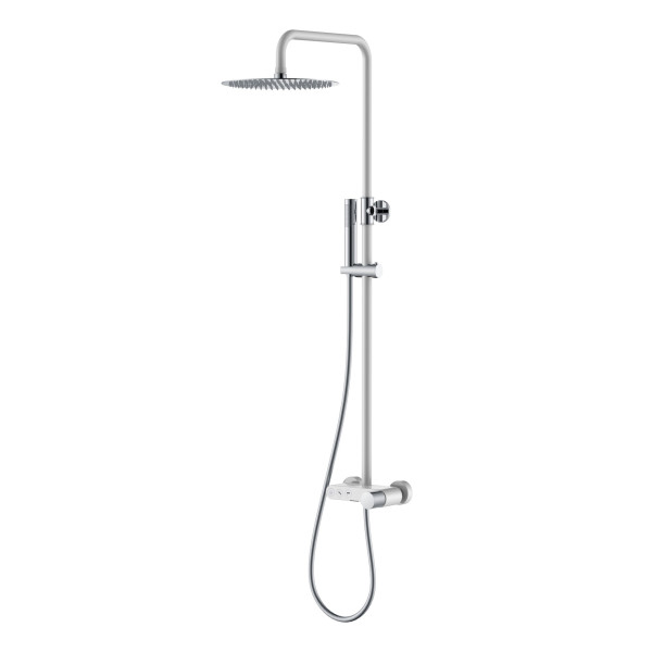 Душевая система Stick white Touch chrome CR хром (128-WCR.2)