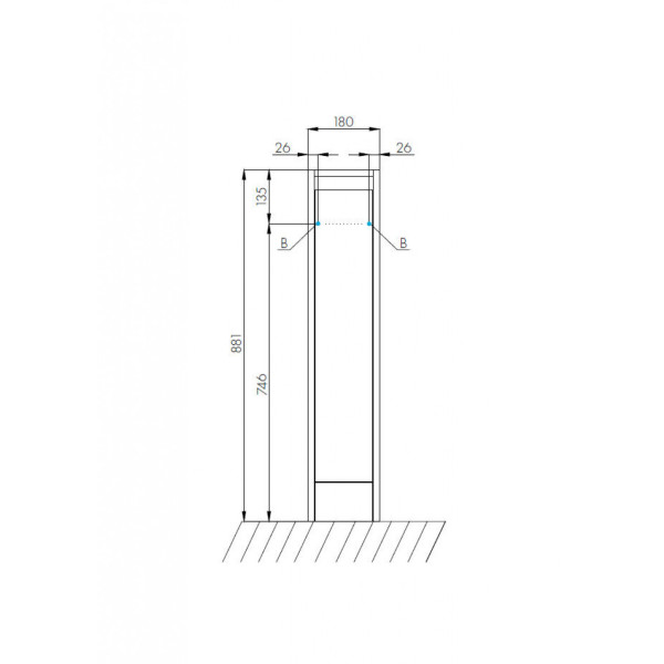 Тумба напольная Aquaton Лондри 180x496x882 белый (1.A236.1.01L.H01.0) Тумба напольная Aquaton Лондри 180x496x882 белый (1.A236.1.01L.H01.0)