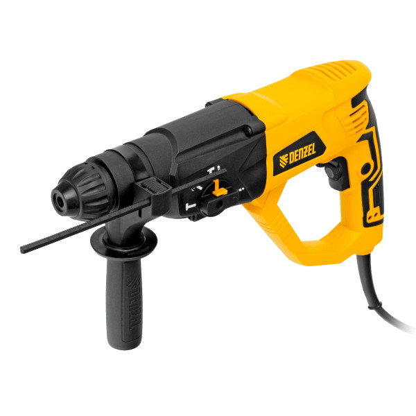 Перфоратор электрический Denzel RH-1050-26, SDS-plus, 1050 Вт, 3.2 Дж, 3 плюс 1 режим (26608) Перфоратор электрический Denzel RH-1050-26, SDS-plus, 1050 Вт, 3.2 Дж, 3 плюс 1 режим (26608)