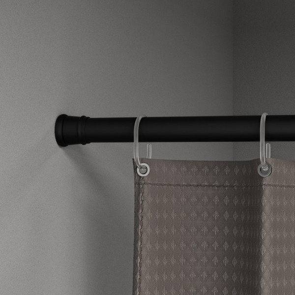 Карнизы для ванны Iddis Elegante 110-200 см черный (SRB0120i14)