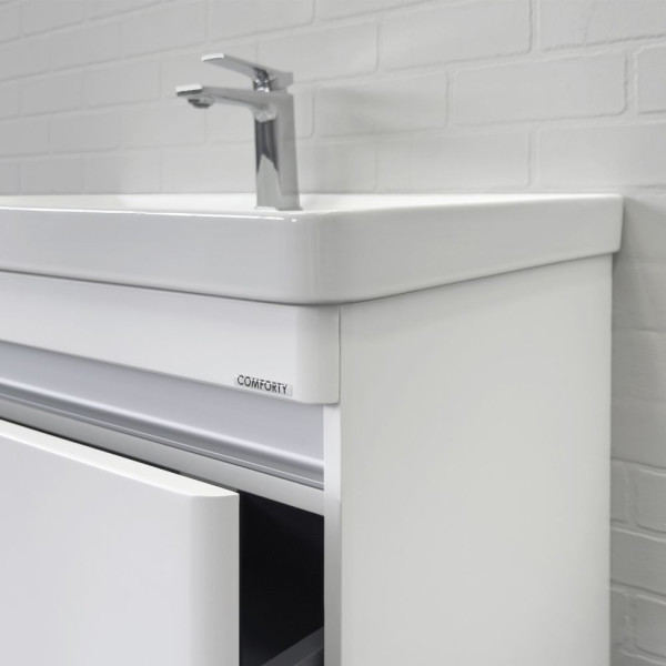 Тумба подвесная Comforty Валдай 810x660x475 белый матовый с раковиной (00-00019071) Тумба подвесная Comforty Валдай 810x660x475 белый матовый с раковиной (00-00019071)