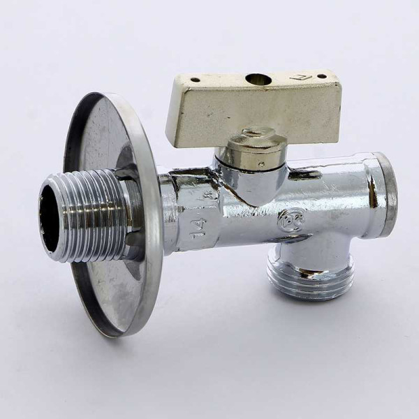 Кран Bugatti угловой 1/2"*1/2" НН шаровый с фильтром и чашкой Minnesota 871 (08710007)