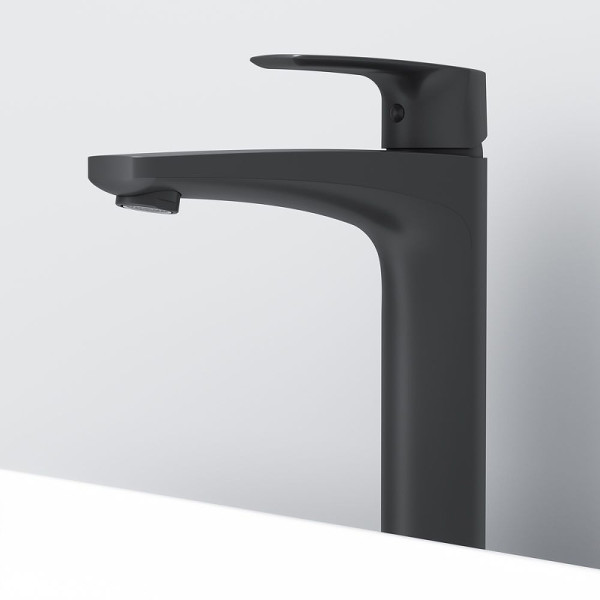 Смеситель для раковины AM.PM Gem высокий, черный (F90A92022)