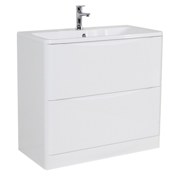 Тумба напольная BelBagno Acqua 90 Bianco Lucido (Acqua-900-2C-PIA-BL)