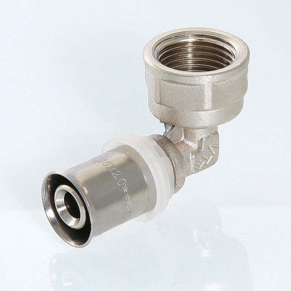 Соединение угловое 16*3/4"В Valtec (пресс, никель) (VTm.252.N.001605) Соединение угловое 16*3/4"В Valtec (пресс, никель) (VTm.252.N.001605)