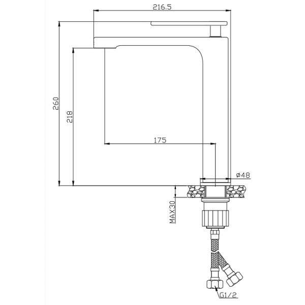 Смеситель для раковины Cezares Momento хром (MOMENTO-LC-01-W0)