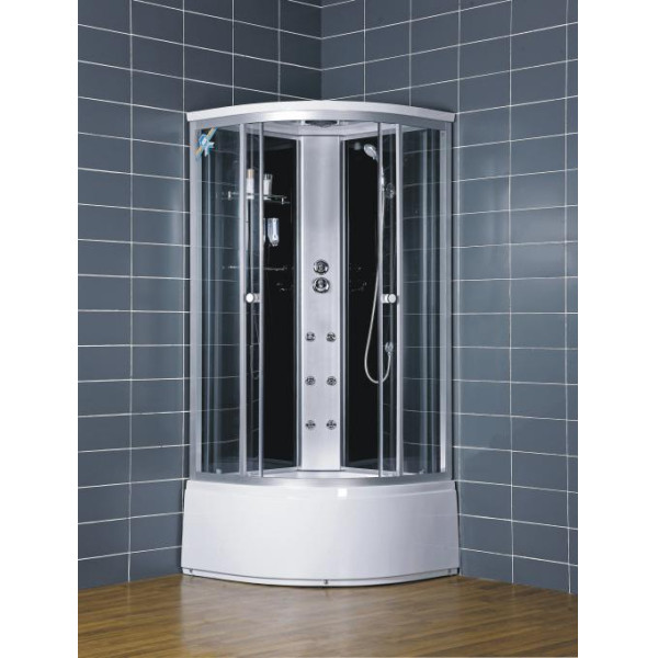 Душевая кабина Loranto CS-001 90x90 стекло тонированное, профиль хром матовый (CS-001 90*90*) Душевая кабина Loranto CS-001 90x90 стекло тонированное, профиль хром матовый (CS-001 90*90*)