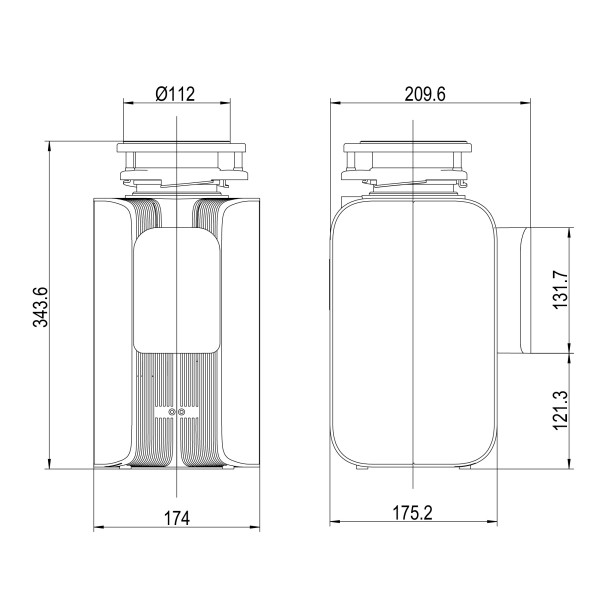 Измельчитель пищевых отходов Lemark Don 4000 175,2x174 черный (9940096)