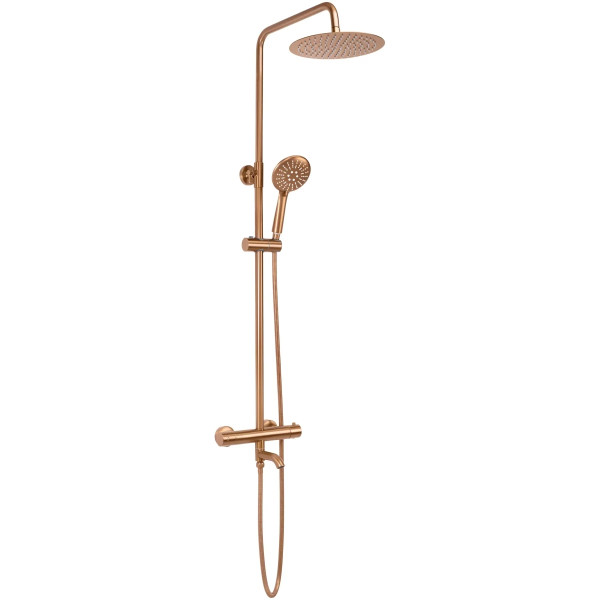 Душевая система термостат с изливом Rea Lungo Copper mat (REA-P8807)
