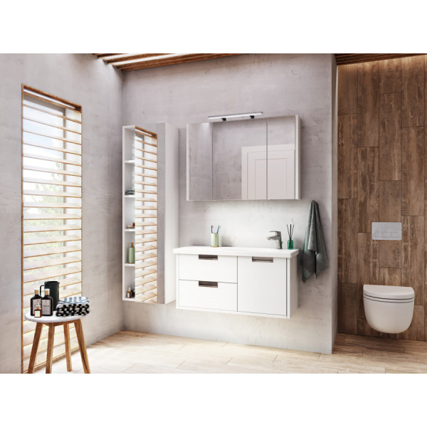 Шкаф зеркальный Roca Etna 977x144x650 белый глянцевый (7.8573.0.580.6)