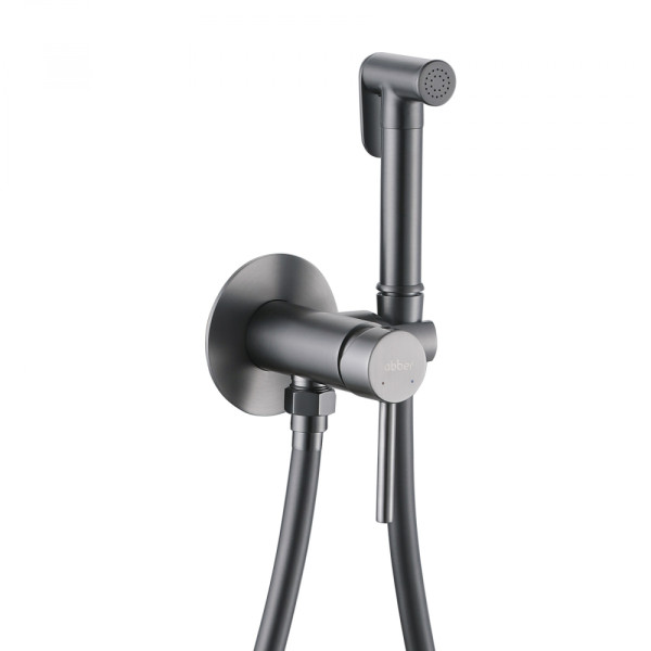 Смеситель с гигиеническим душем Abber Wasser Kreis никель (AF8125NG)