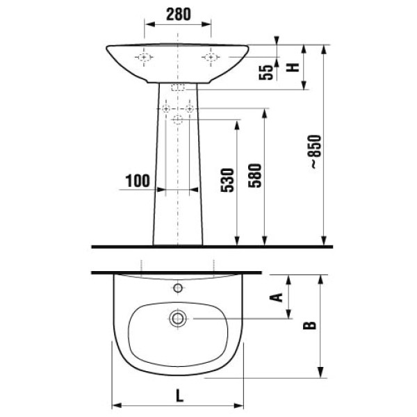 Пьедестал для раковины Jika Zeta (8.1939.0.000.000.9) Пьедестал для раковины Jika Zeta (8.1939.0.000.000.9)