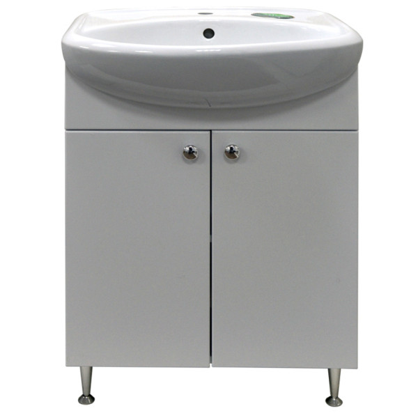 Комплект Тумба Моника New 55 Loranto напольная 61х74х475 с раковиной Арго 55 (CS00076239)