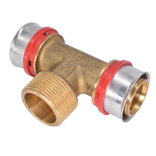 Тройник Tiemme 40х1 1/4"Нх40 латунь (пресс) (1650209 / 1658G400740CZ) Тройник Tiemme 40х1 1/4"Нх40 латунь (пресс) (1650209 / 1658G400740CZ)