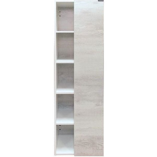 Пенал подвесной Comforty Прага 450x400x1600 дуб белый (00004136272)