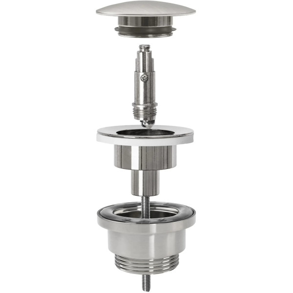 Сифон для раковины клапан клик-клак REA Nikel Никель (REA-A4400)