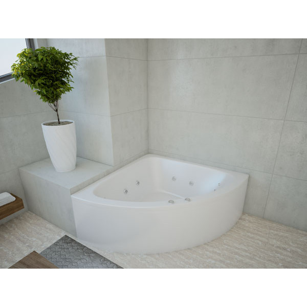 Ванна акриловая Акватек Юпитер 150х150 на каркасе, с фронтальным экраном, слив-перелив Ванна акриловая Акватек Юпитер 150х150 на каркасе, с фронтальным экраном, слив-перелив