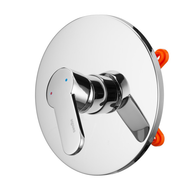 Смеситель для душа встраиваемый Swedbe Platta подключение на 1 выход в монтажном боксе хром (5523) Смеситель для душа встраиваемый Swedbe Platta подключение на 1 выход в монтажном боксе хром (5523)